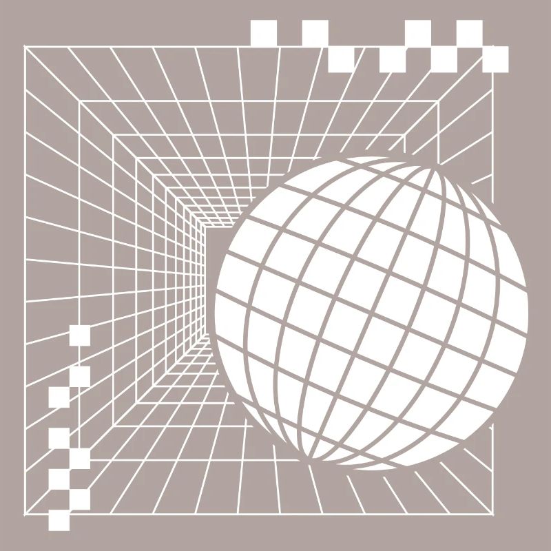 Futuristic Geometric Sphere Design