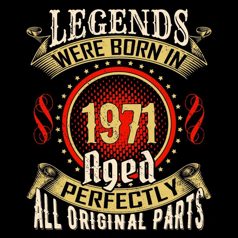 Abzeichen "Legenden geboren 1971"