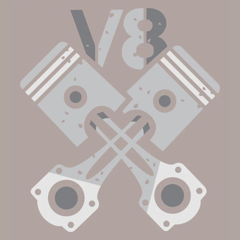 Moteur V8 à piston – Conception de puissance mécanique
