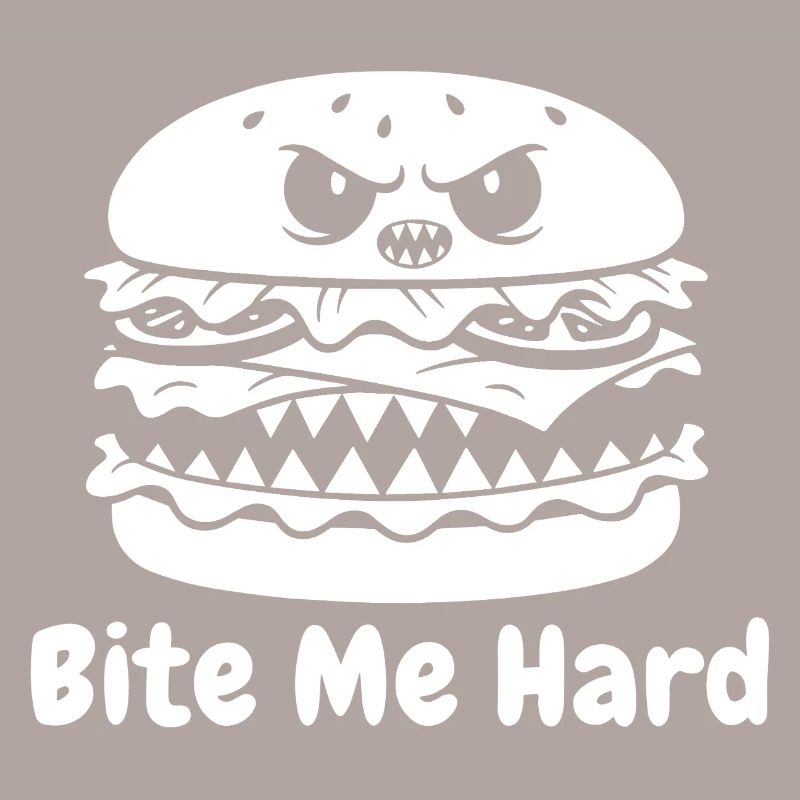 Conception de bouchée de hamburger en colère