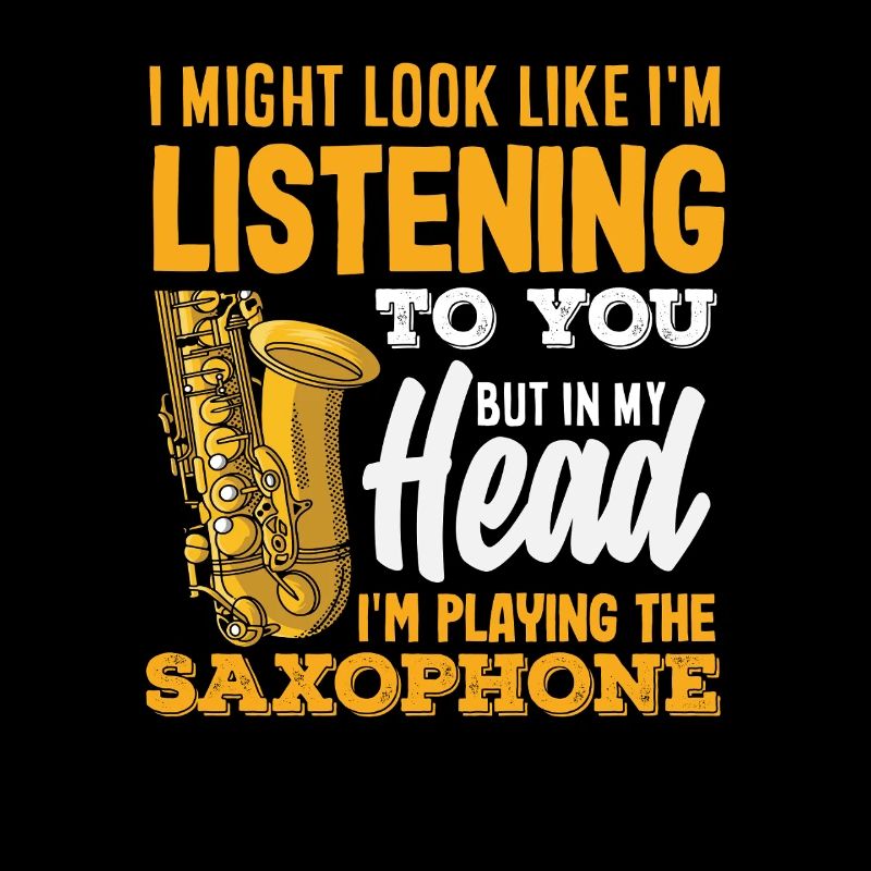 J’ai peut-être l’air d’écouter du saxophone bizarre