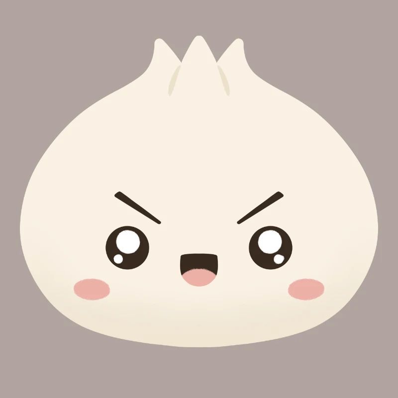 Grumpy Dumpling Cute Mascot