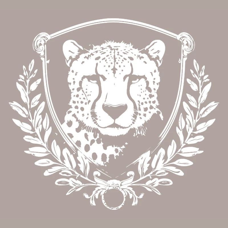 Phoque léopard avec laurier