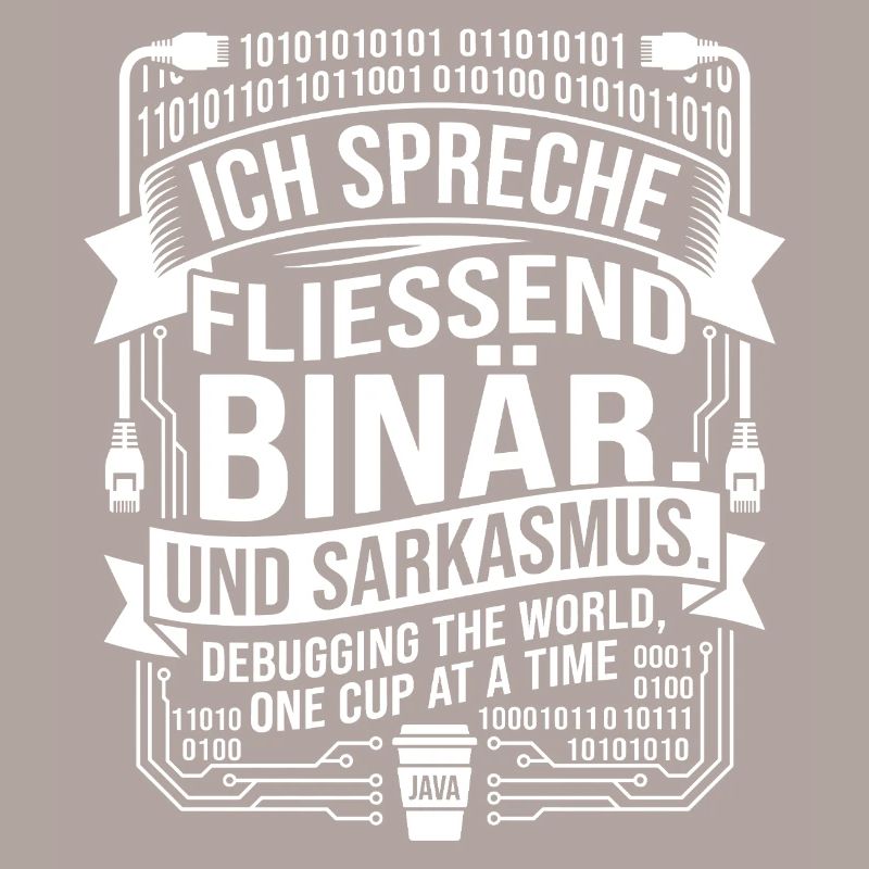 Coding Binärer Kaffee Sarkasmus