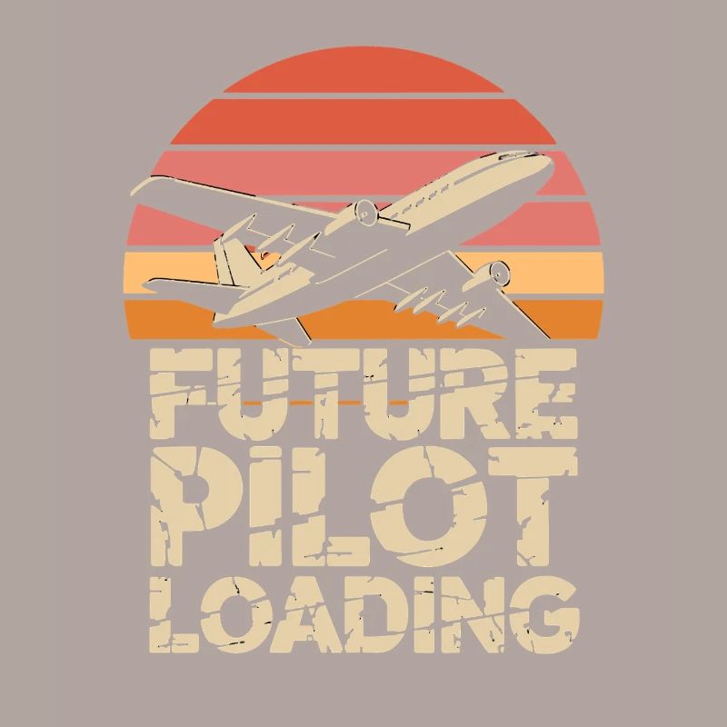  Future Pilot Loading Flugzeug Retro