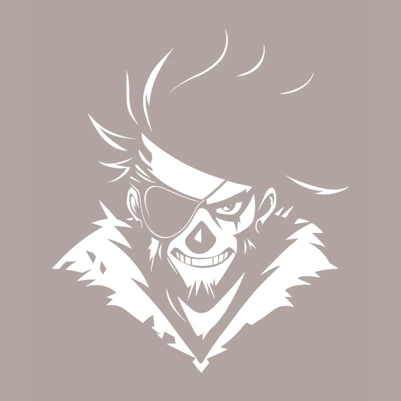 Crâne de pirate avec cache-œil – Urban Skull
