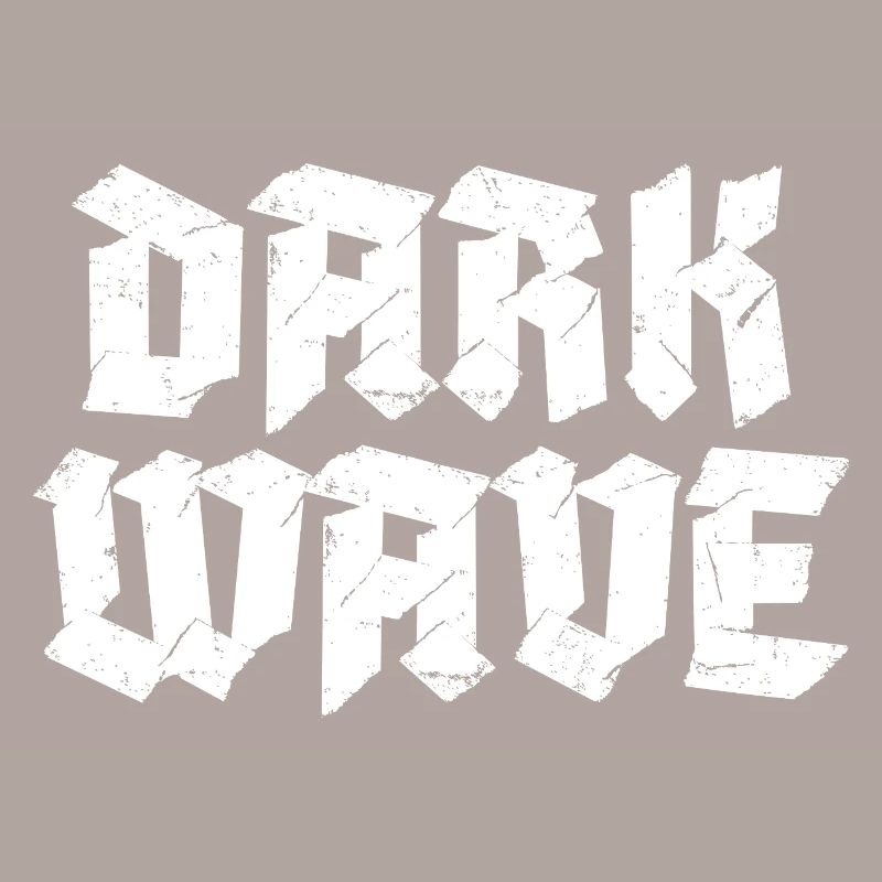 Conception du logo typographique Dark Wave