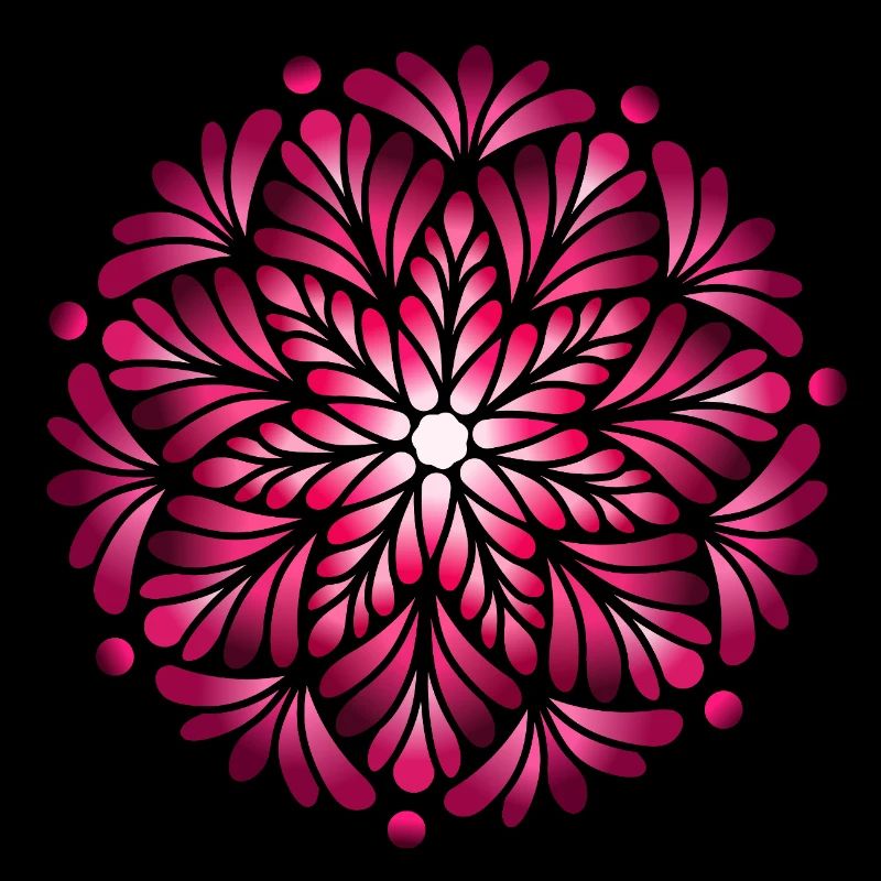 Luminous Pink Mandala 