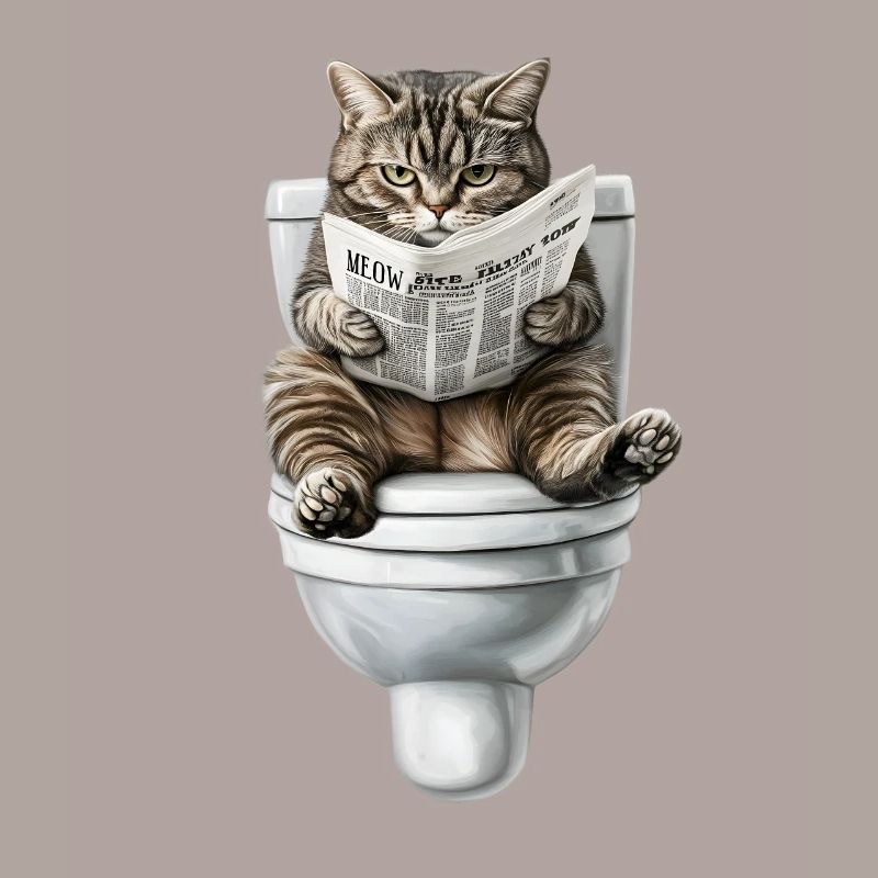 Drôle de chat chat propriétaire de chat Loo Cat Pet
