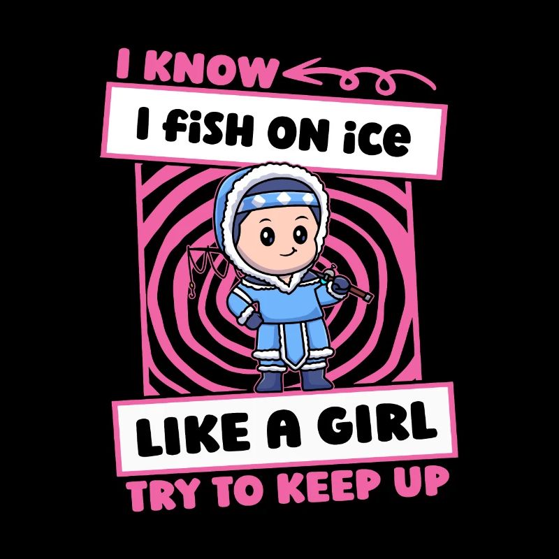 Eisfischen Eisangeln Mädchen