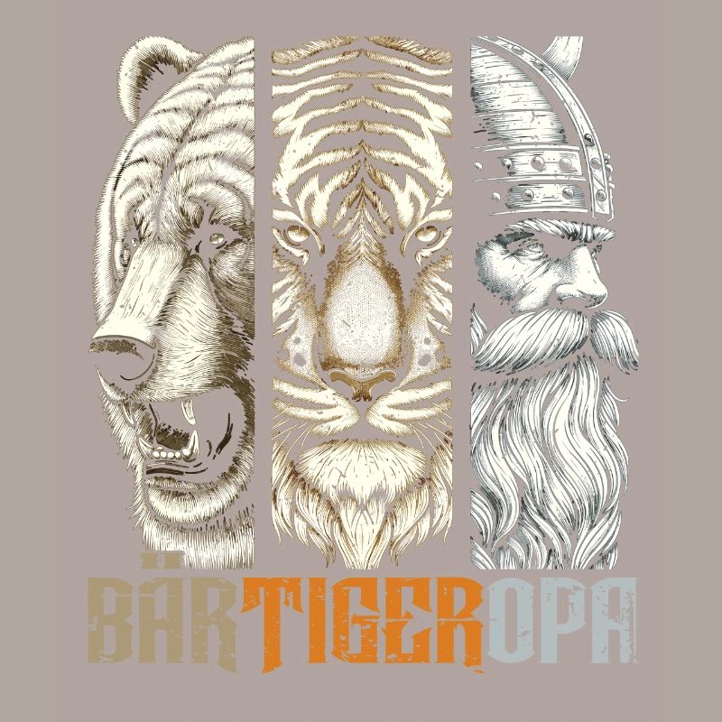 BärtigerOpa Bär Tiger Opa Geschenk Bart Bartträger