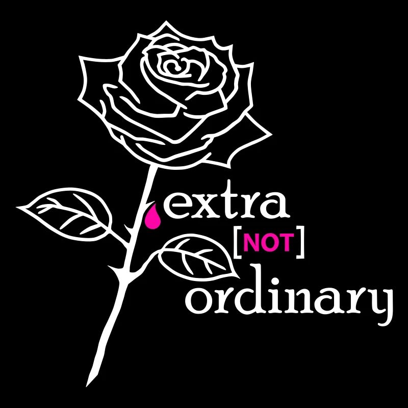 Rose extraordinary weiß Flock