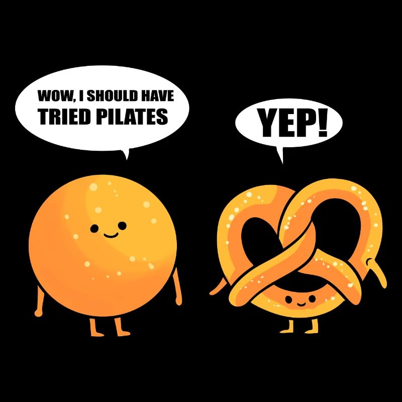 Lustiges Pilates Fitnesstrainer