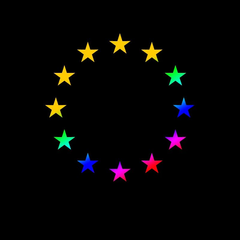 EU Sterne Europa Regenbogen