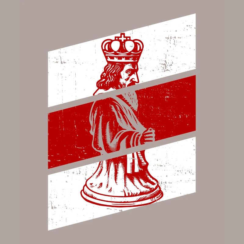 Échiquier avec Jésus comme pièce d’échecs royale -