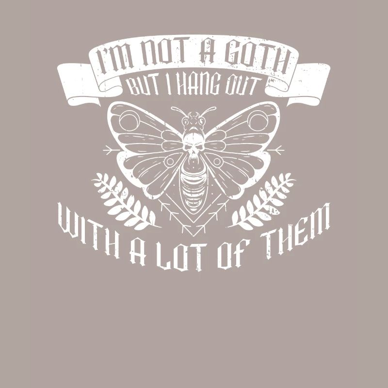 Goth Moth Gothic Grufti Emo Spruch