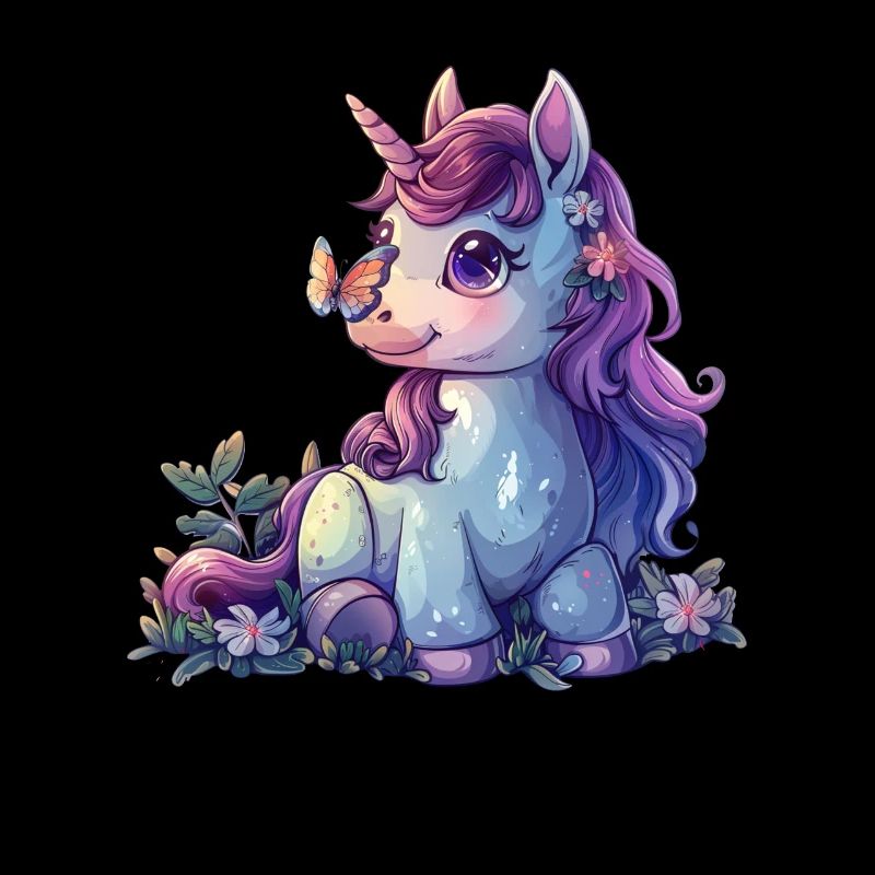 Licorne Papillon Kawaii Japonais