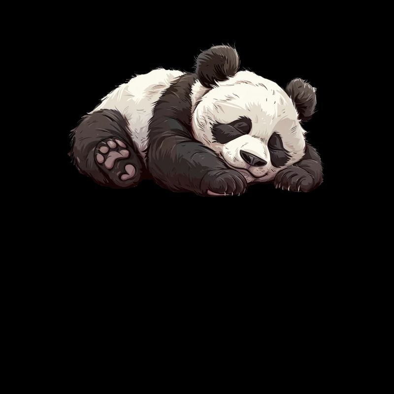 Panda Ours Endormi Panda Géant Japonais