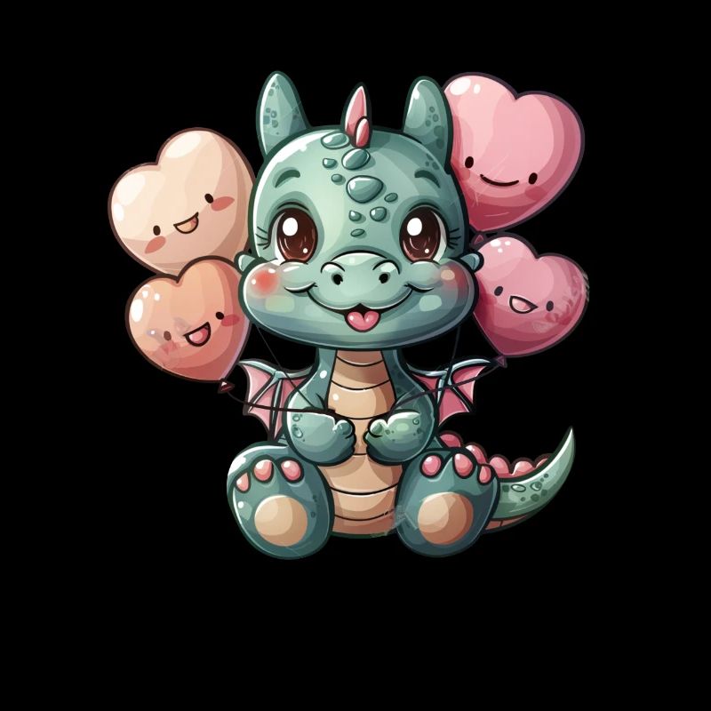 Dragon Ballons Rose Saint-Valentin Mignon