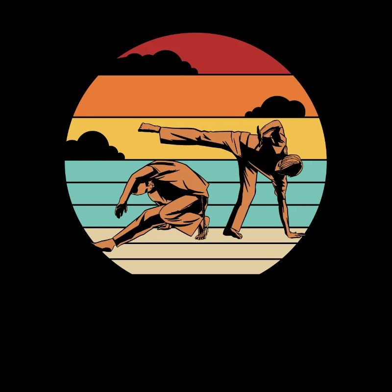 Retro Capoeirista Ginga Dance Professional