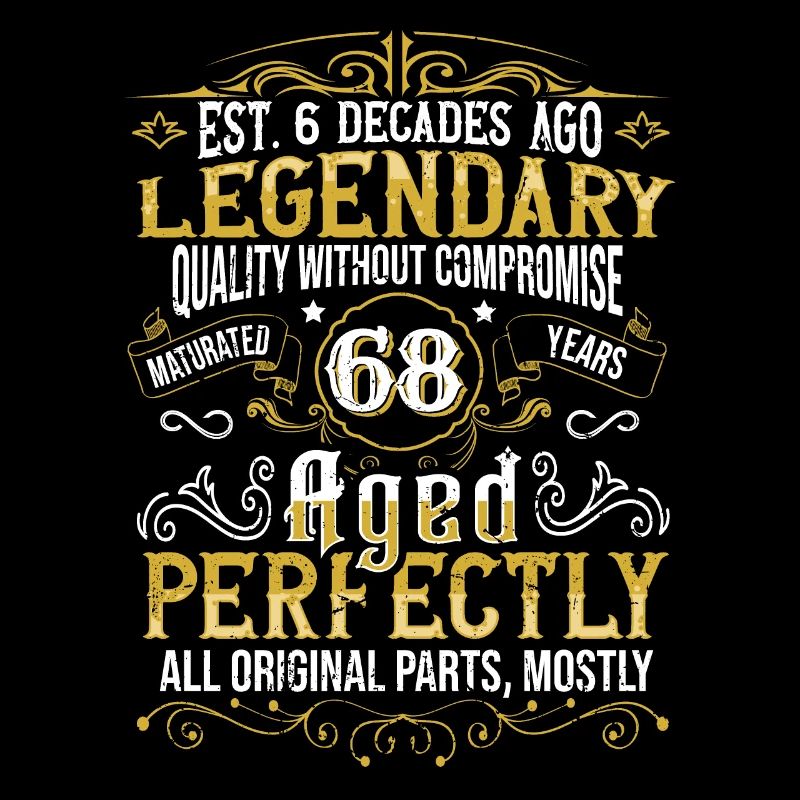 Vintage Legendary - Aged perfectly 68th birthday