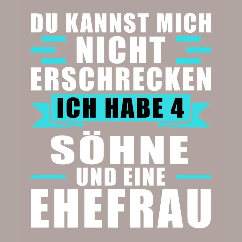 Papa 4 Söhne Papa von 4 Söhnen Geschenk