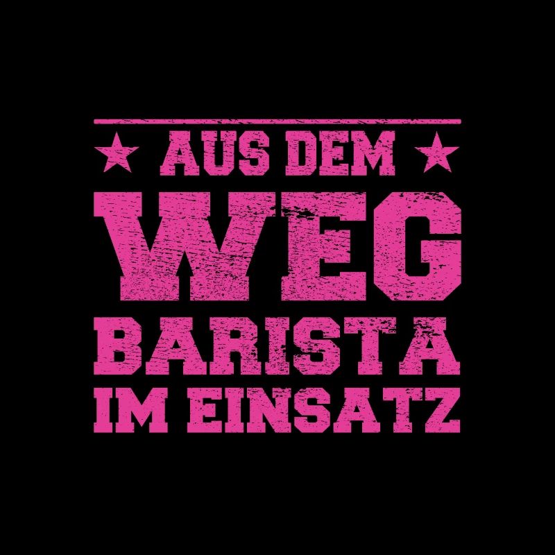 Aus dem Weg Barista im Einsatz Design