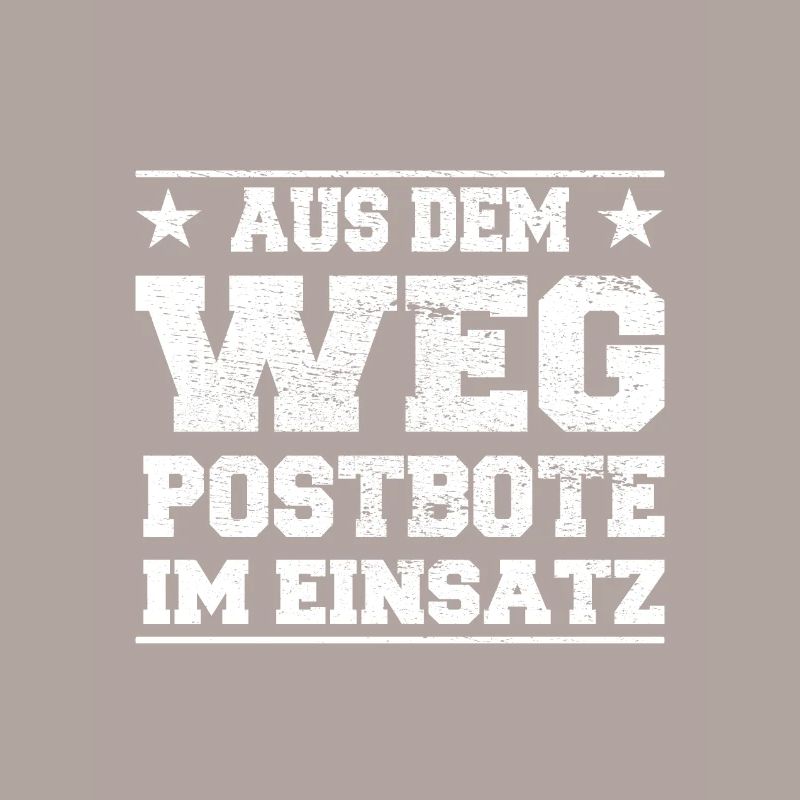 Aus dem Weg Postbote im Einsatz Design