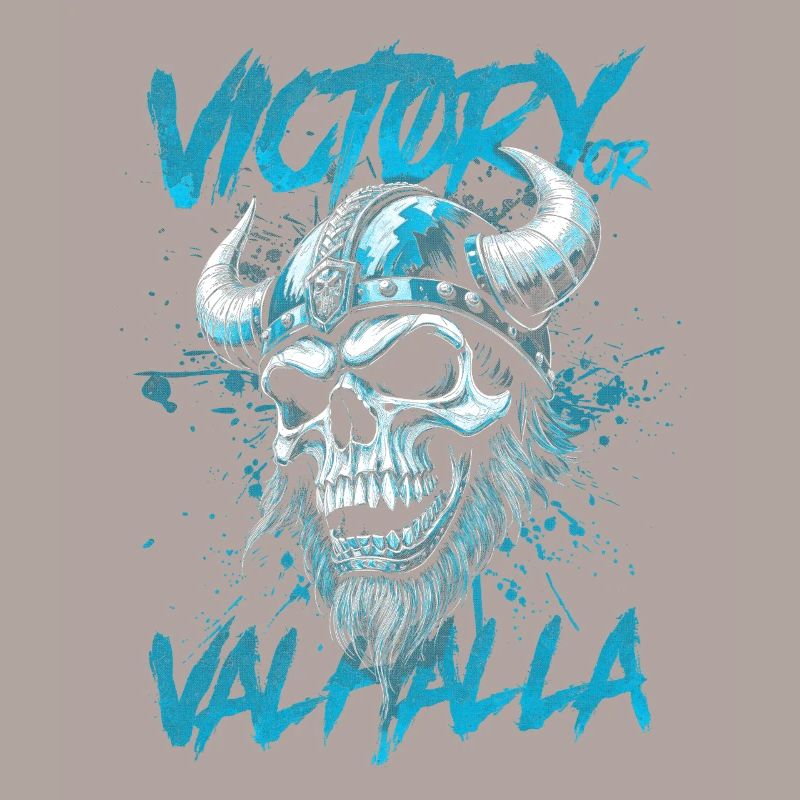 Nordischer Wikingersieg oder Walhalla