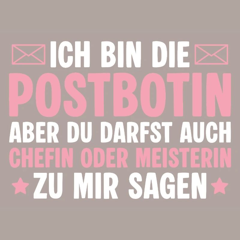Postbotin Chefin oder Meisterin - Briefträgerin