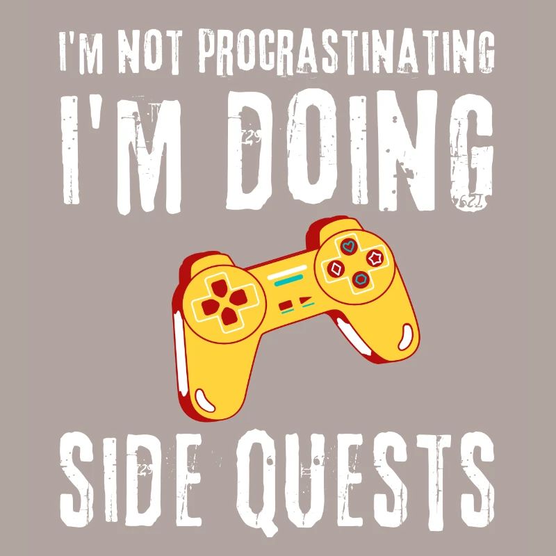 Not Procrastinating Doing Side Quests Funny Gaming