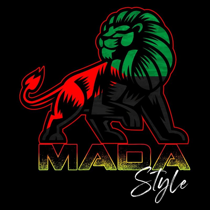 Drapeau Martinque Mada Style Lion
