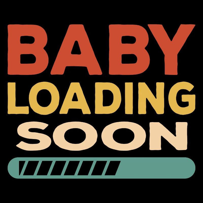 Baby Loading Soon Kind Geburt Nachwuchs