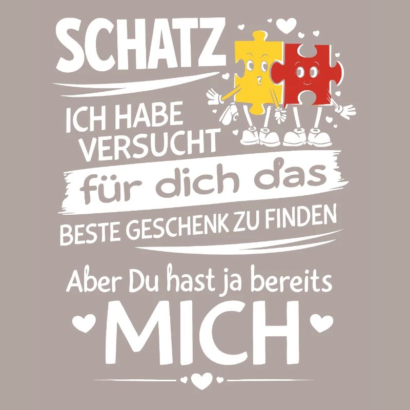 Schatz Geschenk Spruch Puzzleherz