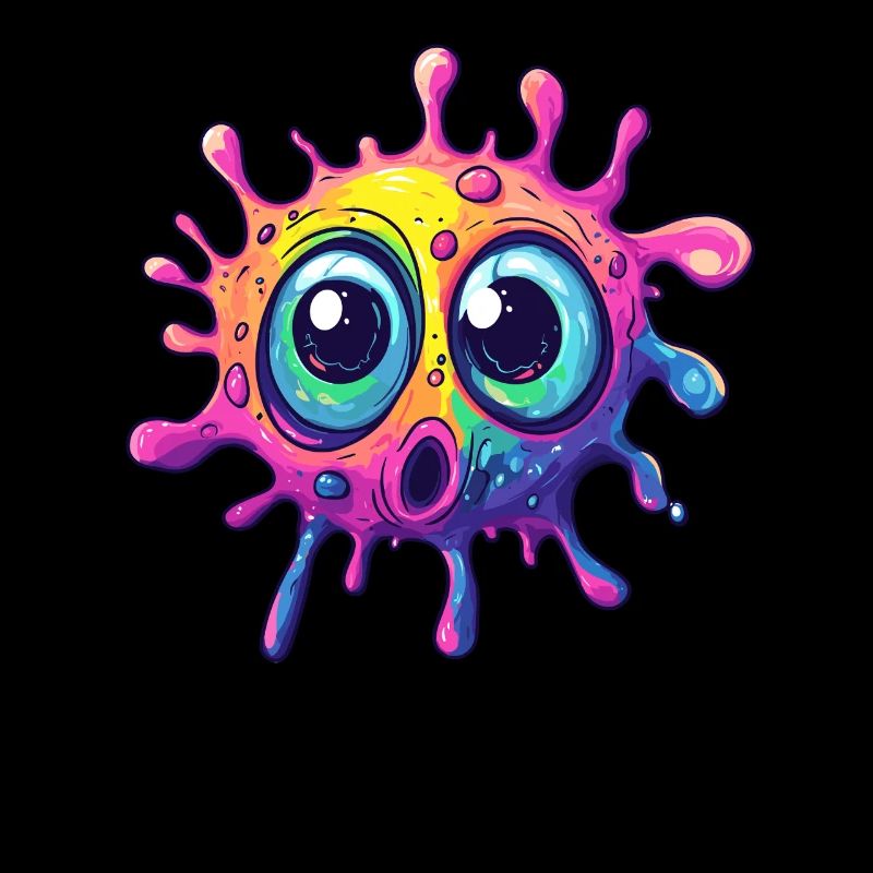 Coloré étonné éclaboussure de couleur