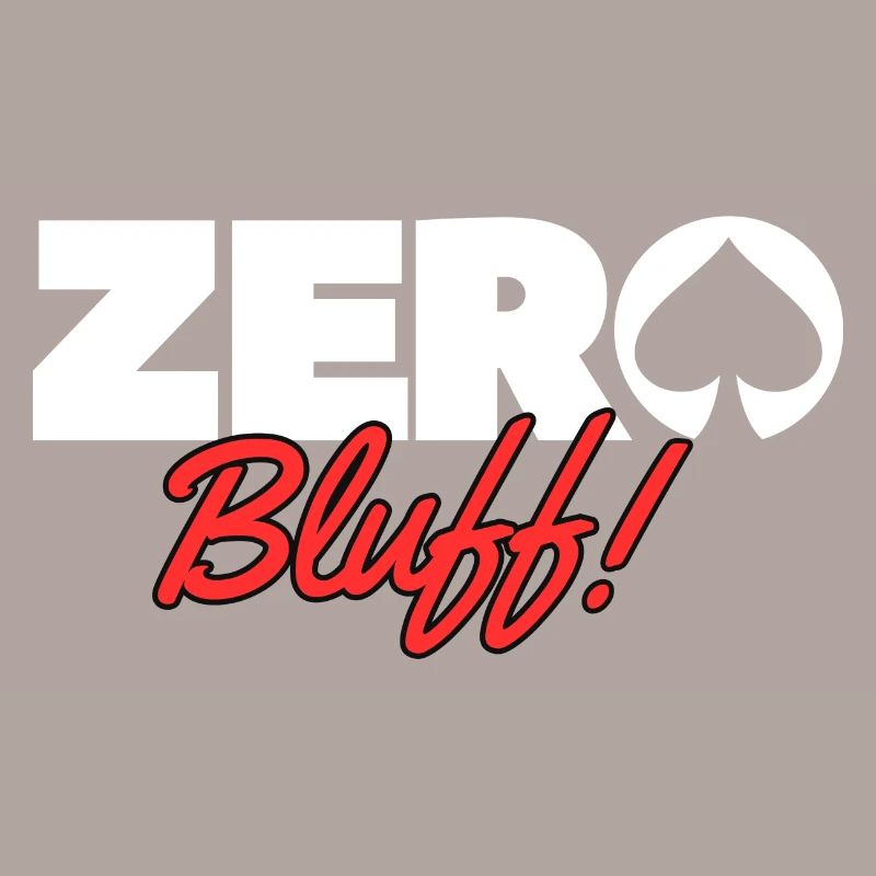 POKER- Zero bluff Blanc