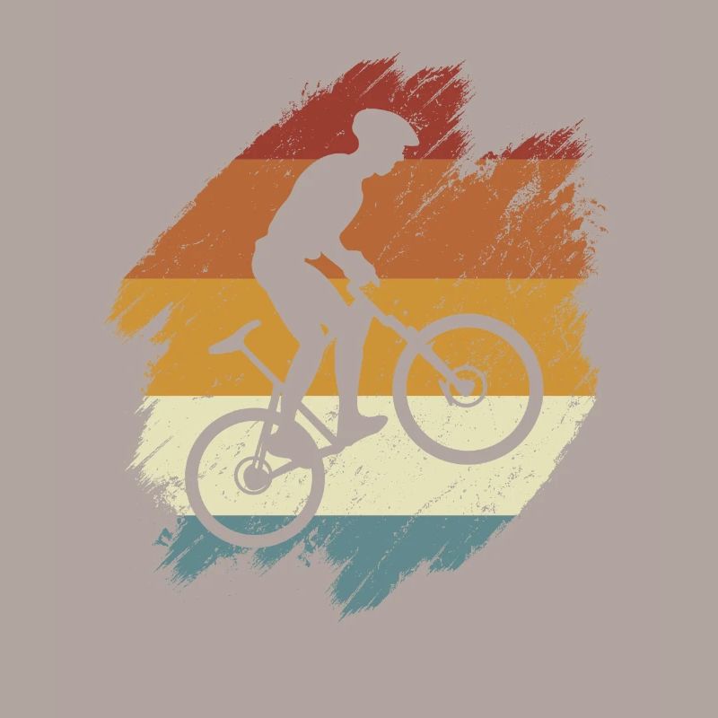 E-Bike, E-VTT, Retro coucher de soleil E-Biker