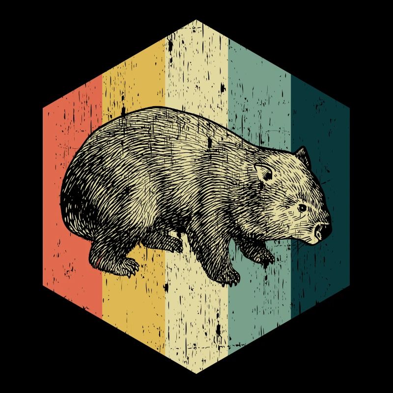 Wombat retro gift
