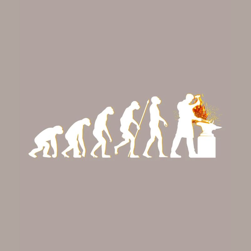 Hufschmied Evolution Schmied Geschenk