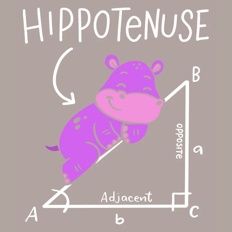 Hippotenuse Hypotenuse Triangle Geometry Math