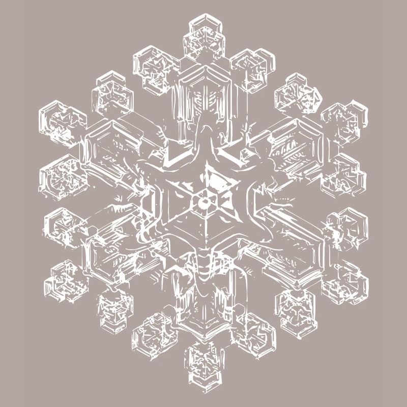 snowflake 9 white