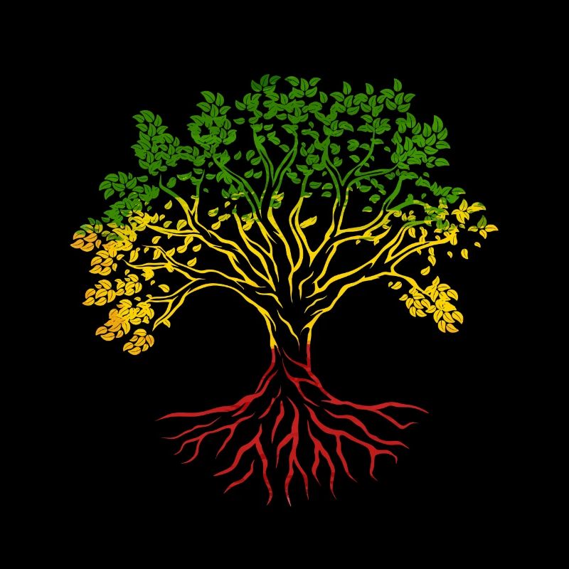Tree Roots Rasta Lion Reggae good vibes