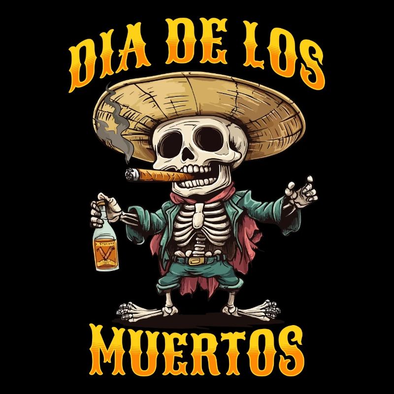 Dia De Los Muertos Skull Skull Tequilla