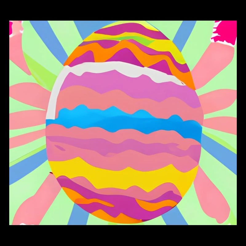 Colourful Easter egg