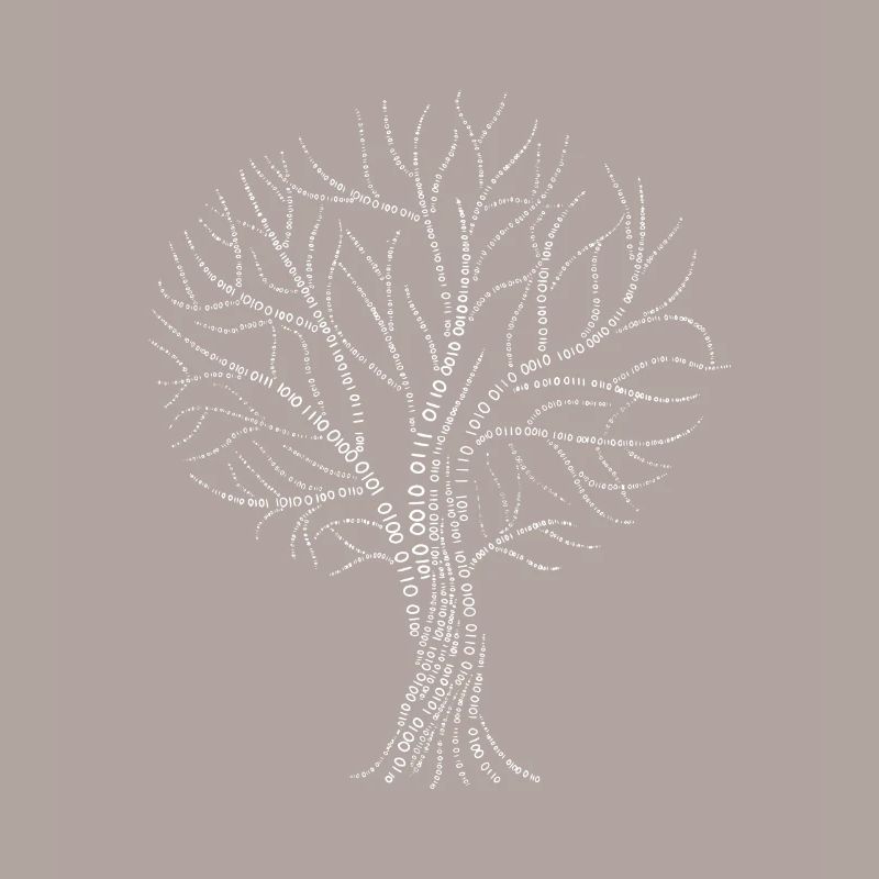 Binärer Baum Null Eins Code Geschenk Ast Zweig