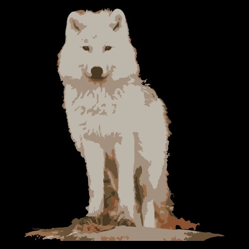 Weißer Wolf