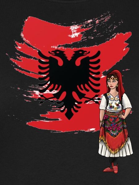 Albansk flag "Albansk Nuse"