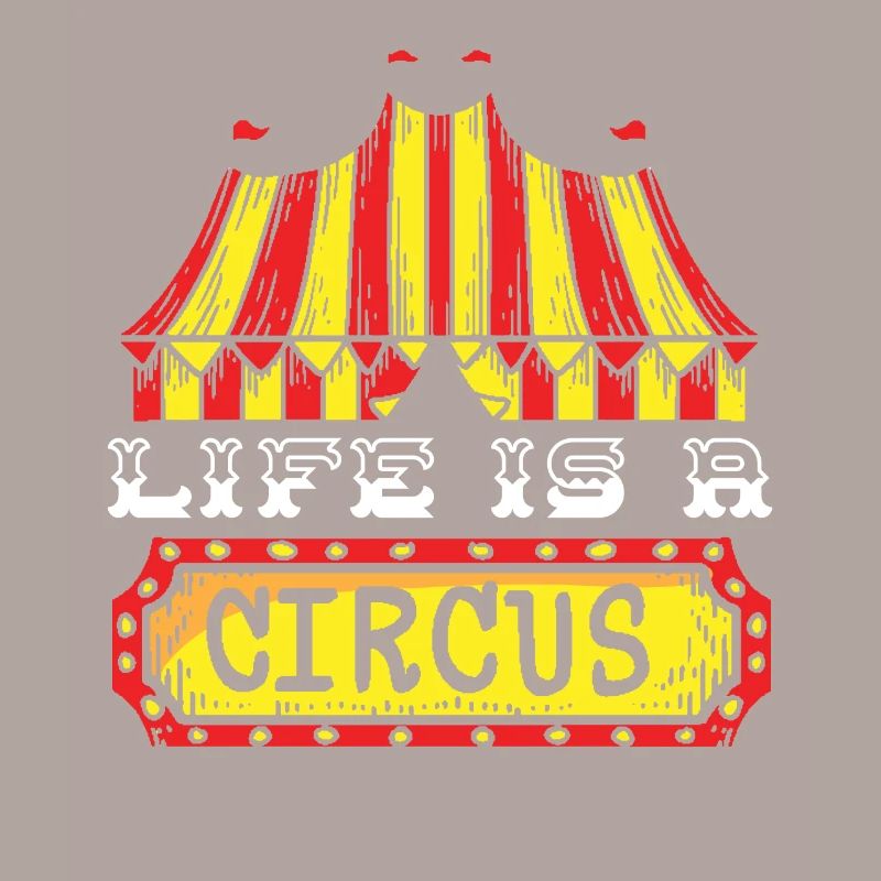 La vie est un maître de piste de carnaval de sécurité de cirque