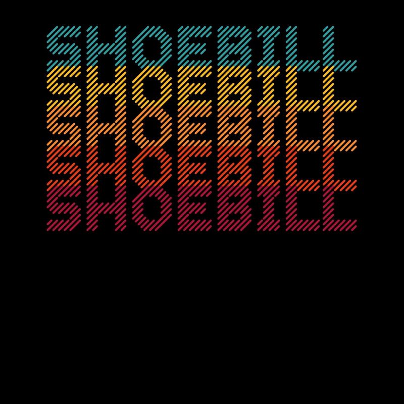 Retro Schuhschnabel Storch Vogel Flüsterer Walkopf