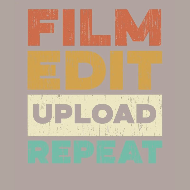 Filmbearbeitung Upload Repeat Content Creator Vlogger
